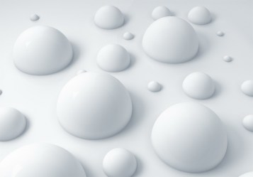Фотообои De-Art 3D-белые сферы V4-054